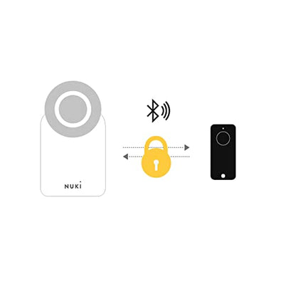 Nuki Fob, elektrischer Türöffner, Sperren auf Knopfdruck, Erweiterung für Nuki Smart Lock, elektronisches Türschloss, automatischer Türöffner, Bluetooth Schlüsselanhänger, Nuki Smart Home - EDV-Guru (Guru e.U.)