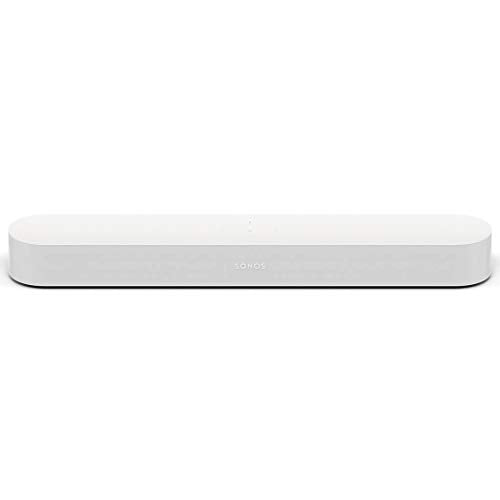 Sonos Beam Smart Soundbar, weiß – Kompakte TV Soundbar für Fernsehen & Musikstreaming mit WLAN, Alexa Sprachsteuerung, Google Assistant & HDMI ARC - AirPlay kompatibler Musik- & TV Lautsprecher - EDV-Guru (Guru e.U.)