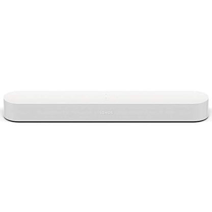 Sonos Beam Smart Soundbar, weiß – Kompakte TV Soundbar für Fernsehen & Musikstreaming mit WLAN, Alexa Sprachsteuerung, Google Assistant & HDMI ARC - AirPlay kompatibler Musik- & TV Lautsprecher - EDV-Guru (Guru e.U.)