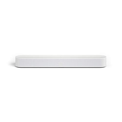 Sonos Beam Smart Soundbar, weiß – Kompakte TV Soundbar für Fernsehen & Musikstreaming mit WLAN, Alexa Sprachsteuerung, Google Assistant & HDMI ARC - AirPlay kompatibler Musik- & TV Lautsprecher - EDV-Guru (Guru e.U.)