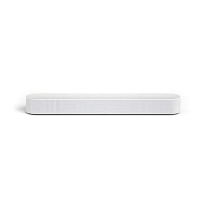 Sonos Beam Smart Soundbar, weiß – Kompakte TV Soundbar für Fernsehen & Musikstreaming mit WLAN, Alexa Sprachsteuerung, Google Assistant & HDMI ARC - AirPlay kompatibler Musik- & TV Lautsprecher - EDV-Guru (Guru e.U.)