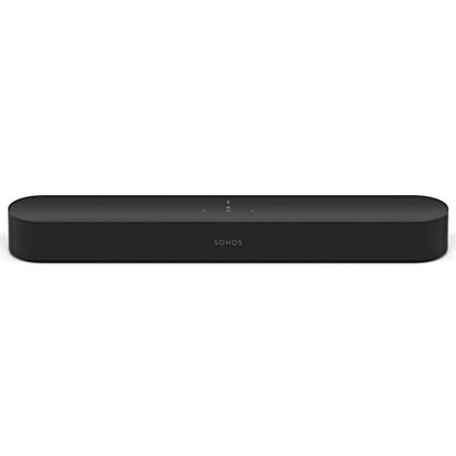 Sonos Beam Smart Soundbar, schwarz – Kompakte TV Soundbar für Fernsehen & Musikstreaming mit WLAN, Alexa Sprachsteuerung, Google Assistant & HDMI ARC - AirPlay kompatibler Musik- & TV Lautsprecher - EDV-Guru (Guru e.U.)