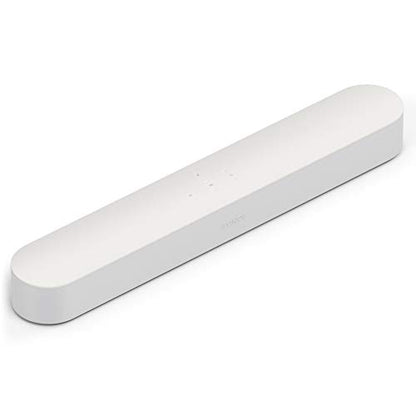 Sonos Beam Smart Soundbar, weiß – Kompakte TV Soundbar für Fernsehen & Musikstreaming mit WLAN, Alexa Sprachsteuerung, Google Assistant & HDMI ARC - AirPlay kompatibler Musik- & TV Lautsprecher - EDV-Guru (Guru e.U.)