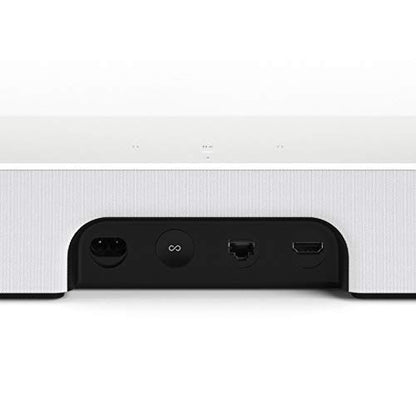 Sonos Beam Smart Soundbar, weiß – Kompakte TV Soundbar für Fernsehen & Musikstreaming mit WLAN, Alexa Sprachsteuerung, Google Assistant & HDMI ARC - AirPlay kompatibler Musik- & TV Lautsprecher - EDV-Guru (Guru e.U.)