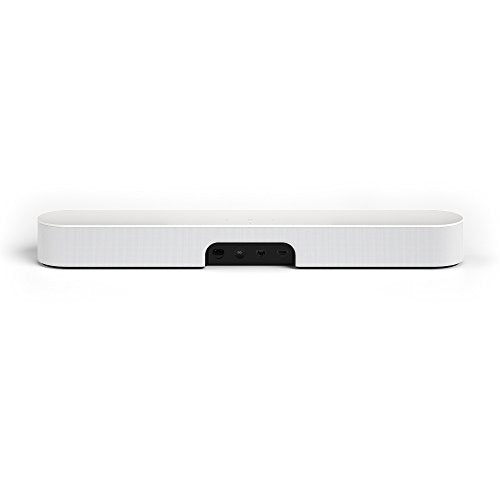 Sonos Beam Smart Soundbar, weiß – Kompakte TV Soundbar für Fernsehen & Musikstreaming mit WLAN, Alexa Sprachsteuerung, Google Assistant & HDMI ARC - AirPlay kompatibler Musik- & TV Lautsprecher - EDV-Guru (Guru e.U.)