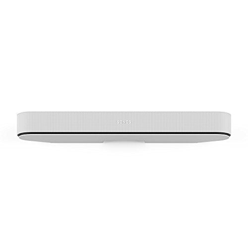 Sonos Beam Smart Soundbar, weiß – Kompakte TV Soundbar für Fernsehen & Musikstreaming mit WLAN, Alexa Sprachsteuerung, Google Assistant & HDMI ARC - AirPlay kompatibler Musik- & TV Lautsprecher - EDV-Guru (Guru e.U.)