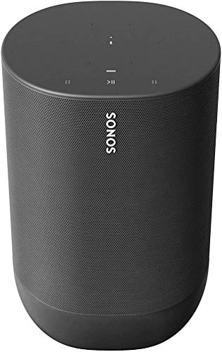Sonos Move Smart Speaker (Wasserfester WLAN und Bluetooth Lautsprecher mit Alexa Sprachsteuerung, Google Assistant und AirPlay 2 – Kabellose Outdoor Musikbox mit Akku für Musikstreaming) schwarz - EDV-Guru (Guru e.U.)