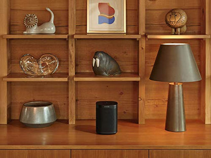 Sonos One SL schwarz - All-In-One Smart Speaker (Kraftvoller WLAN Lautsprecher mit App Steuerung und AirPlay 2 – Multiroom Speaker für unbegrenztes Musikstreaming), ohne Sprachsteuerung - EDV-Guru (Guru e.U.)