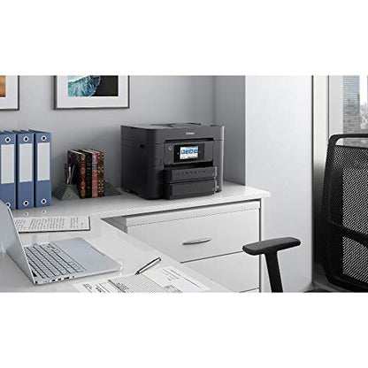Epson Workforce Pro WF-4830DTWF 4-in-1 Business Tintenstrahl-Multifunktionsgerät (Drucker, Scanner, Kopierer, Fax, ADF, WiFi, Ethernet, NFC, Full-Duplex, Einzelpatronen, DIN A4) schwarz - EDV-Guru (Guru e.U.)