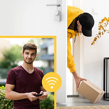 Nuki Bridge, WLAN Bridge, Erweiterung für Smart Lock & Opener, ermöglicht WLAN Verbindung, Sperren des Smart Lock aus der Ferne, Erweiterung für das Smart Lock, Alexa, HomeKit, Google, weiß - EDV-Guru (Guru e.U.)