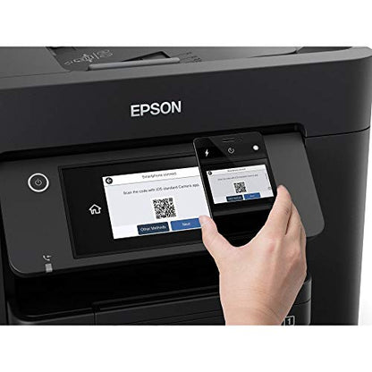 Epson Workforce Pro WF-4830DTWF 4-in-1 Business Tintenstrahl-Multifunktionsgerät (Drucker, Scanner, Kopierer, Fax, ADF, WiFi, Ethernet, NFC, Full-Duplex, Einzelpatronen, DIN A4) schwarz - EDV-Guru (Guru e.U.)