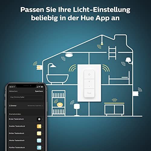 Philips Hue Wireless Dimming Schalter, komfortabel dimmen ohne Installation - EDV-Guru (Guru e.U.)