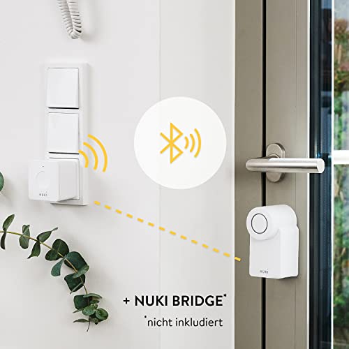 Nuki Smart Lock 3.0, smartes Türschloss für schlüssellosen Zutritt ohne Umbau, nachrüstbares elektronisches Türschloss, AV-TEST-zertifiziert, weiß - EDV-Guru (Guru e.U.)