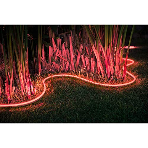 Philips Hue White & Col. Amb. Outdoor Lightstrip 5m, 1650 lm, dimmbar, 16 Mio. Farben, steuerbar via App, kompatibel mit Amazon Alexa (Echo, Echo Dot) - EDV-Guru (Guru e.U.)