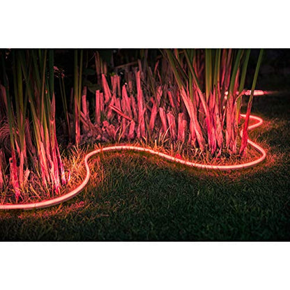 Philips Hue White & Col. Amb. Outdoor Lightstrip 5m, 1650 lm, dimmbar, 16 Mio. Farben, steuerbar via App, kompatibel mit Amazon Alexa (Echo, Echo Dot) - EDV-Guru (Guru e.U.)