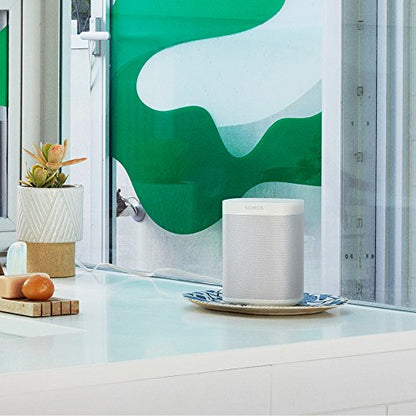 Sonos One Smart Speaker 2-Raum Set, weiß / schwarz – Intelligente WLAN Lautsprecher mit Alexa Sprachsteuerung & AirPlay – Zwei Multiroom Speaker für unbegrenztes Musikstreaming - EDV-Guru (Guru e.U.)