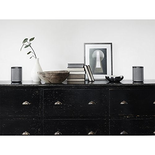 Sonos Play:1 Smart Speaker (Kompakter und kraftvoller WLAN Lautsprecher für unbegrenztes Musikstreaming – Feuchtigkeitsbeständiger Multiroom Lautsprecher) schwarz - EDV-Guru (Guru e.U.)