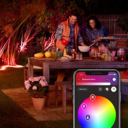 Philips Hue White & Col. Amb. Outdoor Lightstrip 5m, 1650 lm, dimmbar, 16 Mio. Farben, steuerbar via App, kompatibel mit Amazon Alexa (Echo, Echo Dot) - EDV-Guru (Guru e.U.)