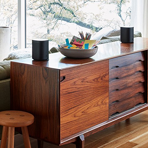 Sonos One Smart Speaker 2-Raum Set, weiß / schwarz – Intelligente WLAN Lautsprecher mit Alexa Sprachsteuerung & AirPlay – Zwei Multiroom Speaker für unbegrenztes Musikstreaming - EDV-Guru (Guru e.U.)