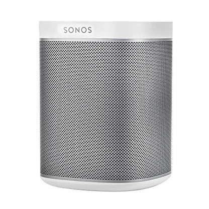 Sonos Play:1 Smart Speaker (Kompakter und kraftvoller WLAN Lautsprecher für unbegrenztes Musikstreaming – Feuchtigkeitsbeständiger Multiroom Lautsprecher) weiß - EDV-Guru (Guru e.U.)